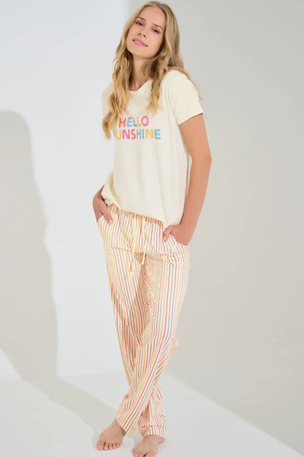 Pyjama mit Schlafshirt und Hose »Summer«