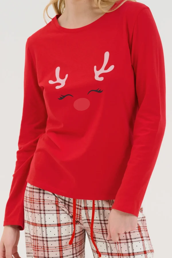 Pyjama mit Schlafshirt und Hose »Holiday«