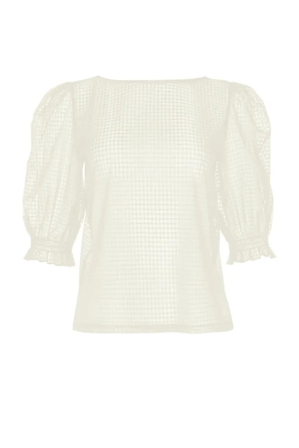 Transparente Bluse mit Puff-Ärmeln Limitless